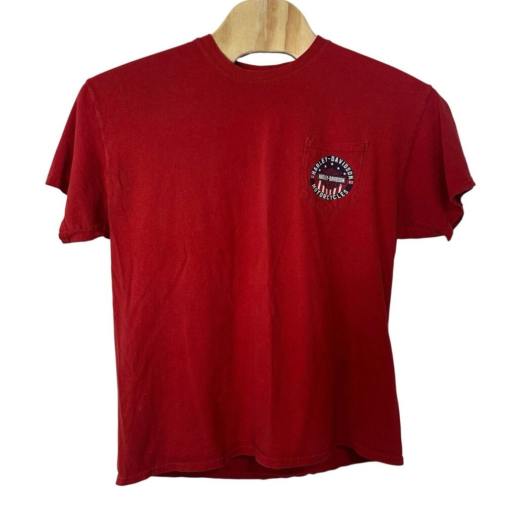 Harley-Davidson Motorcycle Front Pocket T-Shirt Size XL Timber Town Salem Oregon